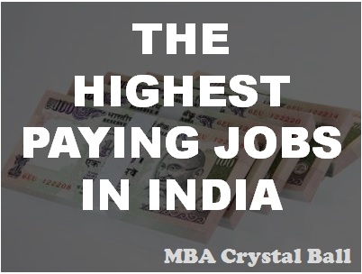 Highest paying jobs in India