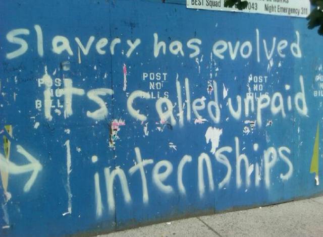 Unpaid internships