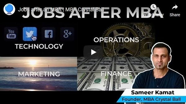 Jobs after MBA