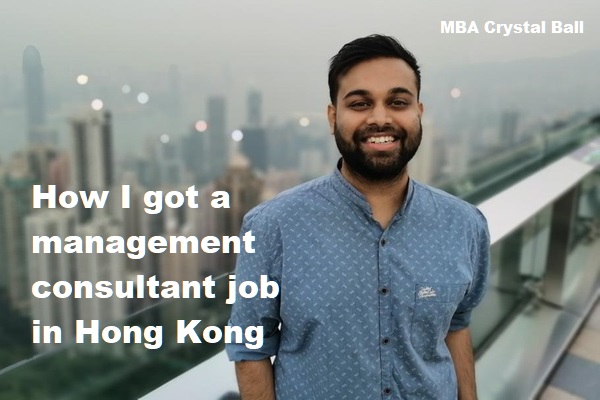 Management consultant job in Hong Kong