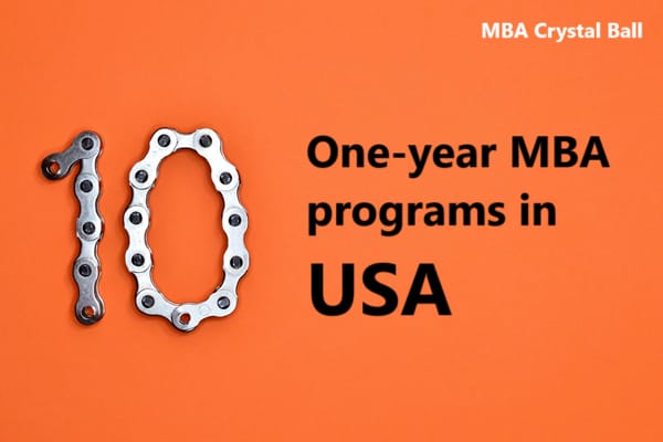 Top One-year MBA in USA