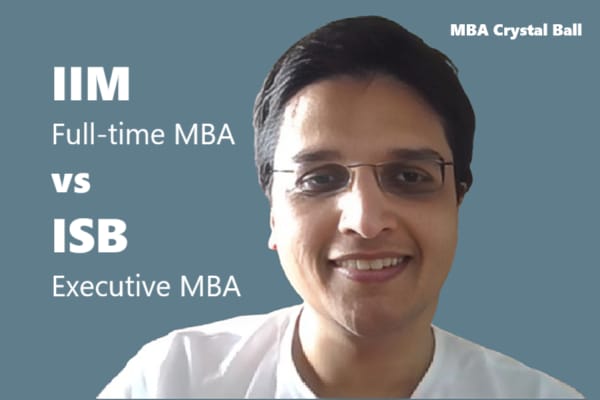 ISB Executive MBA PGPMAX vs IIM full-time